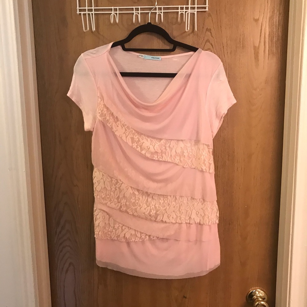 Maurices floral lace top